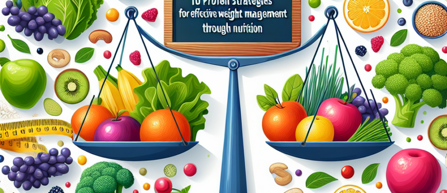 10 Proven Strategies for Effective Weight Management Through Nutrition