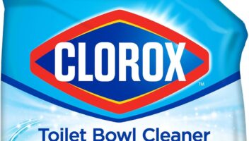 Clorox Toilet Bowl Cleaner, Clinging Bleach Gel, Ocean Mist - 24 Ounces, Pack of 2