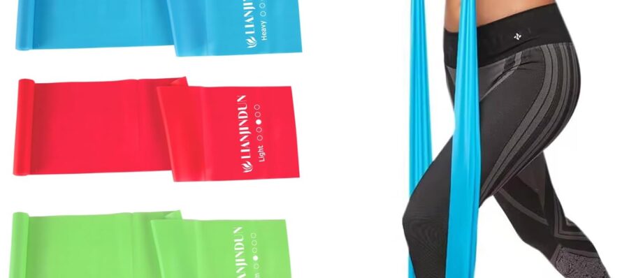 Professional Resistance Bands. Latex-Free, Work Out Bands, Stretch Bands for Working Out Women or Men, Exercise Bands Set for Physical Therapy