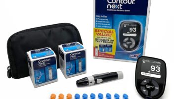 Ascensia CONTOUR NEXT Blood Glucose Monitoring System – All-in-One Kit for Diabetes with Glucose Monitor and 20 Test Strips For Blood Sugar & Glucose Testing