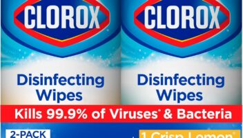 Clorox Disinfecting Wipes Value Pack, Bleach Free Cleaning Wipes, 75 Count Each, Pack of 2, Packaging May Vary