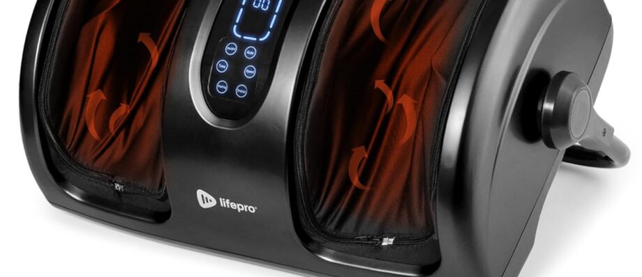 Shiatsu Foot Massager Machine by LifePro - Heat, Rollers for Plantar Fasciitis Pain Relief and Neuropathy - Calf and Home Rehab Therapy