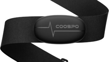 COOSPO Heart Rate Monitor Chest Strap H6M, Bluetooth ANT+ Heart Rate Monitor Chest Sensor with 400H Battery, HRM Works with Strava/Wahoo Fitness/Polar Beat/Peloton/DDP Yoga App