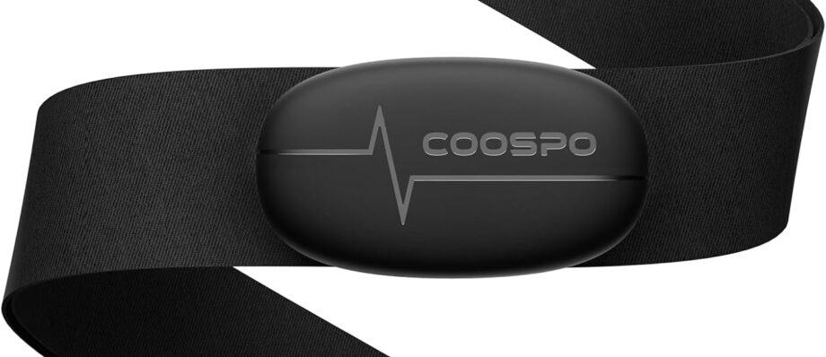 COOSPO Heart Rate Monitor Chest Strap H6M, Bluetooth ANT+ Heart Rate Monitor Chest Sensor with 400H Battery, HRM Works with Strava/Wahoo Fitness/Polar Beat/Peloton/DDP Yoga App