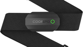 COOSPO Bluetooth Heart Rate Monitor Chest Strap H808S, ANT+ BLE HR Monitor Chest, HRM IP67 Waterproof, Use for Running Cycling Gym and Other Sports