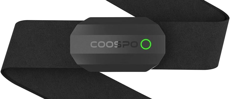 COOSPO Bluetooth Heart Rate Monitor Chest Strap H808S, ANT+ BLE HR Monitor Chest, HRM IP67 Waterproof, Use for Running Cycling Gym and Other Sports