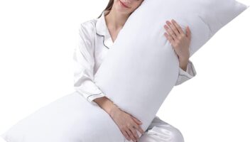 DOWNCOOL Large Body Pillow Insert- Breathable Full Body Pillow for Side Sleeper - Soft Long Bed Pillow for Adults - 20 x 54 inch