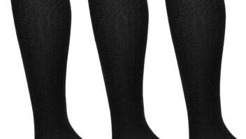 CHARMKING Compression Socks for Women & Men Circulation (3 Pairs) 15-20 mmHg is Best Support for Athletic Running Cycling