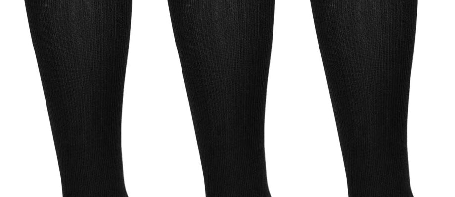 CHARMKING Compression Socks for Women & Men Circulation (3 Pairs) 15-20 mmHg is Best Support for Athletic Running Cycling