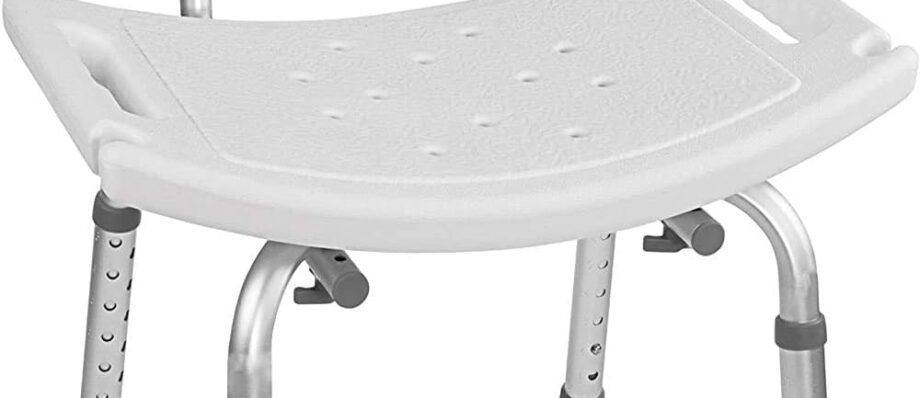 Vaunn Tool-Free Assembly Adjustable Shower Chair Spa Bathtub Seat Bench with Removable Back