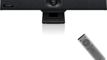 Yealink 4K USB Video Conference Camera - 120° Wide Angle, Microphone, Speaker, Auto Framing, For PC Meetings, Microsoft Teams & Zoom