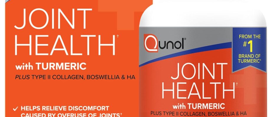 Qunol 5-in-1 Joint Support Supplement, Fast Acting, One Pill Dose, Support Healthy Inflammation Response & Discomfort Caused by Overuse of Joints, Alternative to Glucosamine Chondroitin MSM, 45 Count