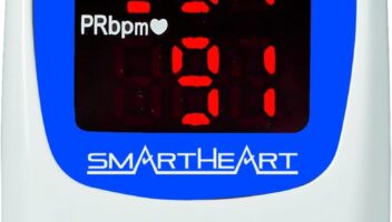 SmartHeart Talking Pulse Oximeter | Audible Result Announcement | Blood Oxygen Saturation | Complete System Monitor Lanyard and Batteries | Portable Spot-Check Monitoring