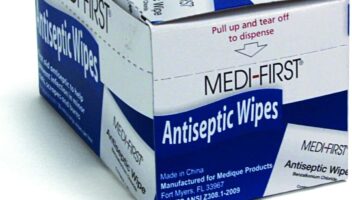 Medique Medi-First Antiseptic Wipes, Benzalkonium Chloride Cleansing Towelettes, 20 Pack - 21471