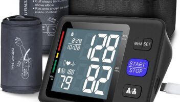 Blood Pressure Machine Upper Arm, 2 Size Cuffs M/L and XL, Medium/Large 9"-17" and Extra Large XL 13"-21", Accurate Automatic Digital BP Monitor, Large Backlit LCD, 2-User 1000 Memories, U85H