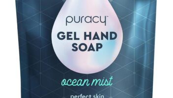 Puracy Gel Hand Soap Refill - Plant-Powered Natural Hand Soap Refill As Seen on TikTok, Non-Toxic, Sulfate-Free Liquid Soap, Moisturizing Liquid Gel Handwash Refill (Ocean Mist, 48 fl oz)