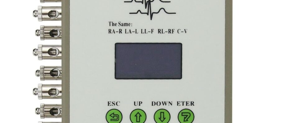 SKX-2000C+ ECG Signal Simulator, ECG Signal Generator with OLED Display, Rechargeable Type