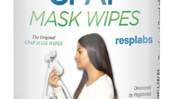 resplabs CPAP Mask Wipes for Masks, Cushions - Alcohol-free, Unscented Cleaning Wipe - (Pack of 110)