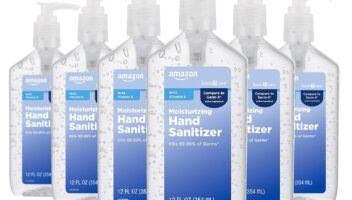 Amazon Basic Care - Original Hand Sanitizer 62%, 12 fl oz (Pack of 6)