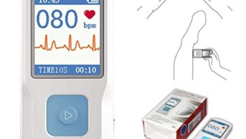 CONTEC Portable ECG/EKG Monitor PC Software Electrocardiogram Bluetooth Heart Rate Beat LCD Monitor PM10