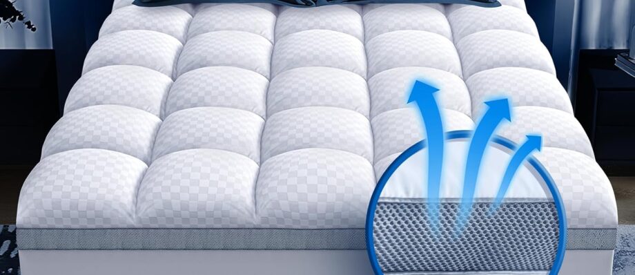 Premium Memory Foam Mattress Topper Queen for Ultra Comfort, 2 Inch Plush Pillow Top Queen Mattress Topper with Breathable Air Mesh Sides, Soft Mattress Pad Cover with Deep Pocket Fits 6-21" Mattress