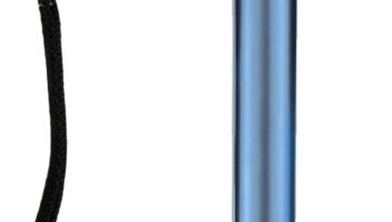 Carex Soft Grip Walking Cane - Height Adjustable Cane With Wrist Strap - Latex Free Soft Cushion Handle, Metallic Blue