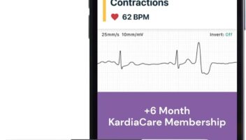 KardiaMobile Six-Lead Personal EKG Device - Record EKGs at Home and Detect Irregular Heartbeats - Includes Access to 6 Months of KardiaCare Heart Health Membership - by AliveCor