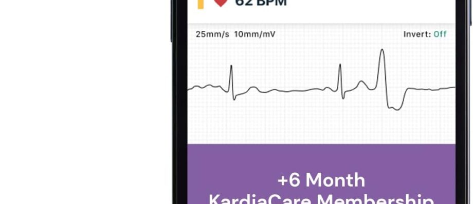 KardiaMobile Six-Lead Personal EKG Device - Record EKGs at Home and Detect Irregular Heartbeats - Includes Access to 6 Months of KardiaCare Heart Health Membership - by AliveCor