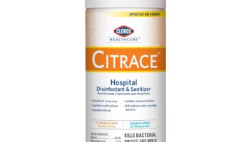 Clorox Healthcare Citrace Hospital Disinfectant and Sanitizer Aerosol Spray, Citrus Scent, Bleach Free, 14 Fluid (Package May Vary)