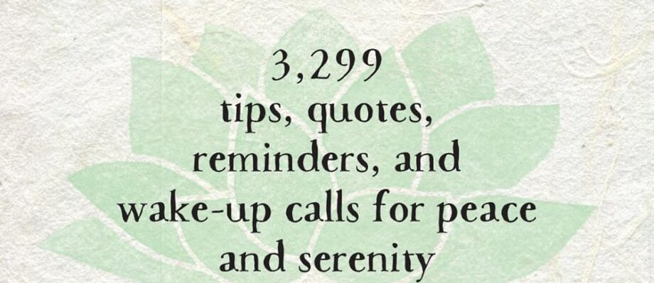 Self-Meditation: 3,299 Tips, Quotes, Reminders, and Wake-Up Calls for Peace and Serenity