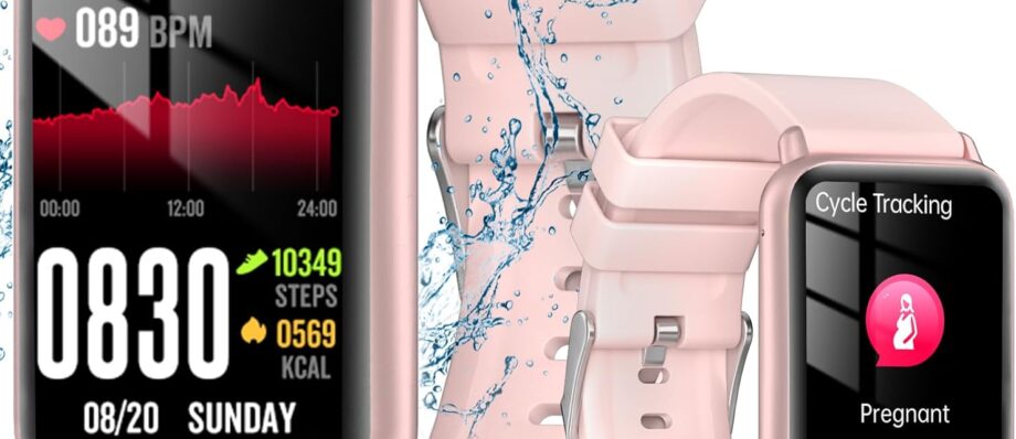 Smart Pink Blood Pressure Fitness Tracker for Women: Review & Features