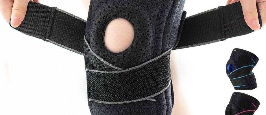 DOUFURT Knee Brace for Women & Men Meniscus Tear, Plus Size Knee Braces for Knee Pain Relief, Arthritis, Compression Knee Support Side Stabilizers