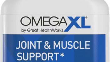 OmegaXL Joint Support Supplement, for Relief - Natural Muscle Support, Green Lipped Mussel Oil, Soft Gel Pills, Drug-Free, 60 Count