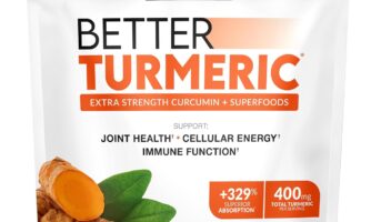 Force Factor Better Turmeric Joint Support Supplement for Extra Strength Joint Health, Featuring HydroCurc Turmeric Curcumin with Black Pepper for Superior Absorption, Fruit Splash, 60 Soft Chews