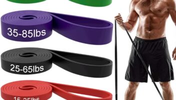 Resistance Bands, Pull Up Assist Bands - Workout Bands, Eexercise Bands, Long Resistance Bands Set for Working Out, Fitness, Training, Physical Therapy for Men Women