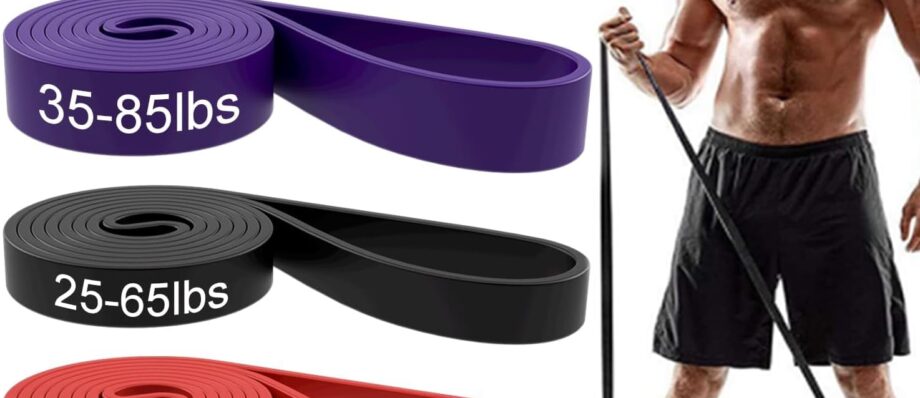 Resistance Bands, Pull Up Assist Bands - Workout Bands, Eexercise Bands, Long Resistance Bands Set for Working Out, Fitness, Training, Physical Therapy for Men Women