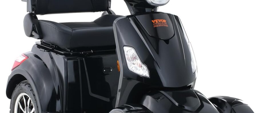 VEVOR Heavy Duty 4-Wheel Mobility Scooters for Seniors & Adults 500lbs Capacity - 31 Miles 3-Speed Long Range, 800W All Terrain Electric Recreational Scooter Wheelchair with 25° Max Climbing Capacity