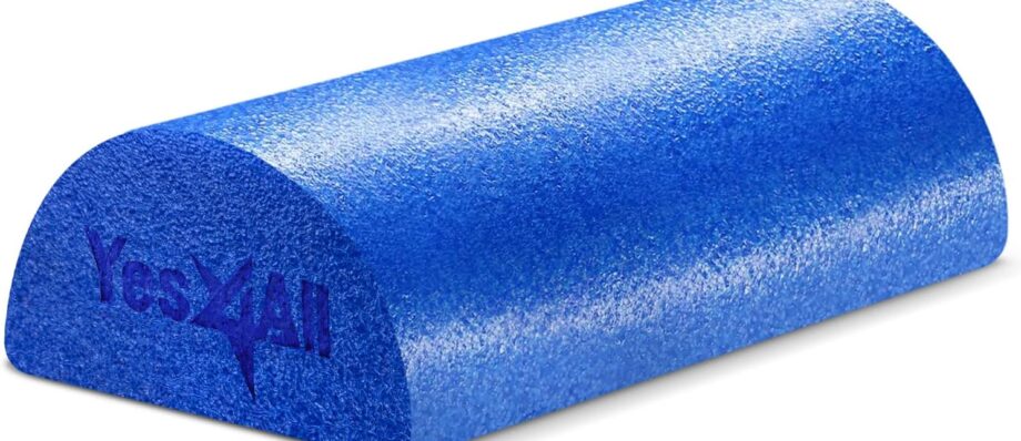 Yes4All Soft-Density Half PE 12/18/ 24/36 inch Foam Rollers for Muscle Massage, Yoga Core Exercise & Physical Therapy