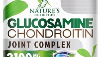 Glucosamine Chondroitin MSM Complex - Joint Support Supplement Turmeric & Boswellia, Triple Strength Glucosamine Capsules - Support for Joint Health & Mobility with Quercetin Bromelain - 60 Capsules