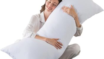 BedTreat Full Body Pillow Insert for Adults - Soft & Fluffy Body Pillow for Side Sleepers - Long & Breathable Body Pillow Insert(20 X 54,White)