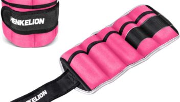 Henkelion 1 Pair 2 3 5 10 Lbs Adjustable Ankle Weights for Women Men Kids, Strength Training Wrist and Ankle Weights Sets for Gym, Fitness Workout, Running, Lifting - Black Grey Pink Blue Purple