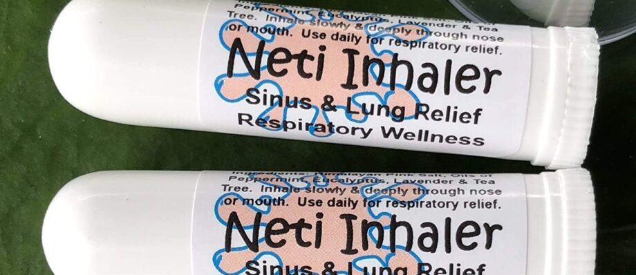 Urban ReLeaf NETI Salt Air Relief INHALERS! Set of Two (2) Sinus & Lung, Himalayan & Botanicals! Respiratory Wellness. Healing Aromatherapy. Energizing! Colds, Asthma, Cough, Bronchitis 100% Natural