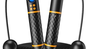 Smart Jump Rope, Fitness Skipping Rope with Weight/Lap/Time/Calorie Record, Adjustable Digital Counting Jump Ropes for Home Gym, Cordless Jumping Rope for Men Women Kids Fitness Exercise Training