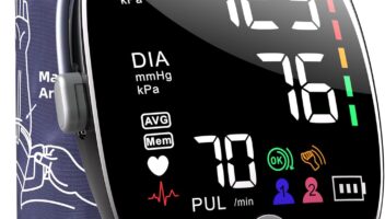 Blood Pressure Monitor for Home Use: AILE Blood Pressure Machine Automatic BP Machine - Large Blood Pressure Cuff - Large Display (Black)