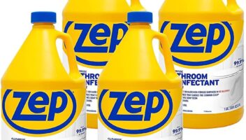 Zep All Purpose Surface Disinfectant - 1 Gallon (Case of 4) ZUAPBD128 - Virucidal, Fungicidal, Mildewstat, Kills 99.9 Percent of Germs in 60 Seconds