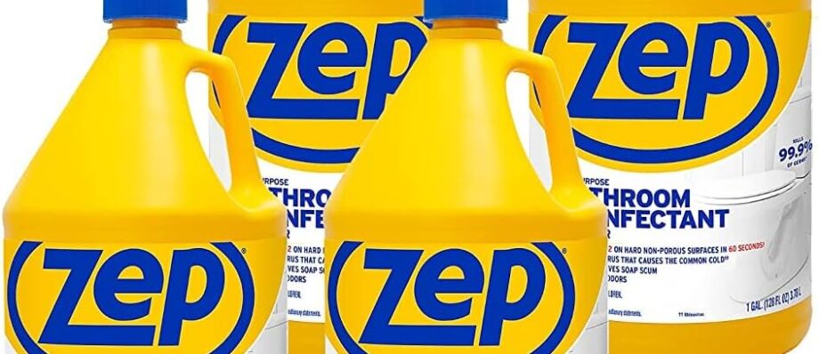 Zep All Purpose Surface Disinfectant - 1 Gallon (Case of 4) ZUAPBD128 - Virucidal, Fungicidal, Mildewstat, Kills 99.9 Percent of Germs in 60 Seconds