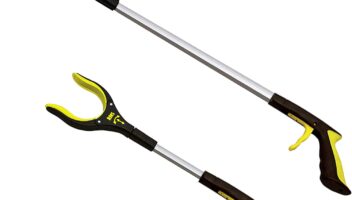 2-Pack 34 Inch and 21 Inch Grabber Reacher with Rotating Jaw - Mobility Aid Reaching Assist Tool