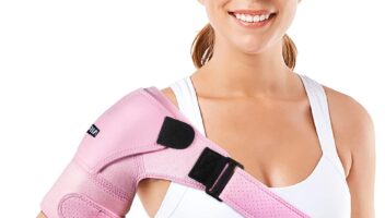 Shoulder Brace for Women and Men Recovery Shoulder. Adjustable Shoulder Support for Rotator Cuff, AC Joint Pain Relief, Shoulder Injuries. Perfect Fit Shoulder Compression Sleeve (One Size Regular)