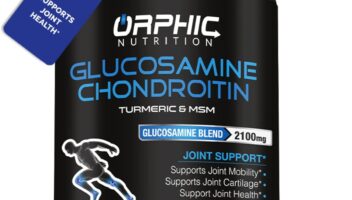 ORPHIC NUTRITION Glucosamine Chondroiting MSM 2100MG (90 Caps) - Joint Support Supplement for Men & Women* - Supports Joint Cartilage & Mobility