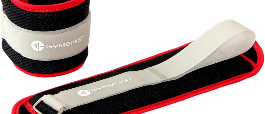 Gymenist Water Proof Ankle Weights With Adjustable Strap Great For Swimming And All Water Sports Activities